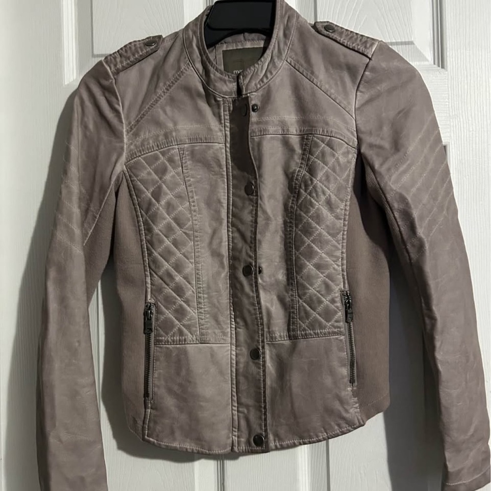 Maurices Light Brown Leather Jacket